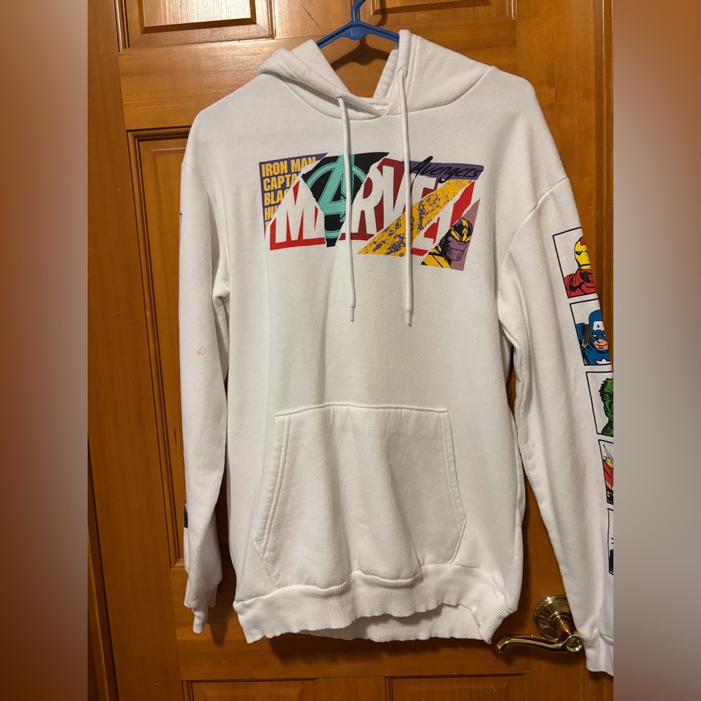 White Marvel Sweatshirt